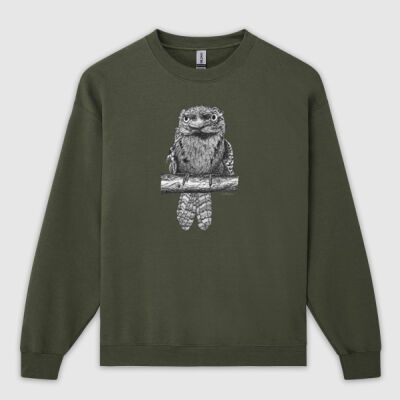 Tawny Frogmouth Unisex Crewneck Thumbnail