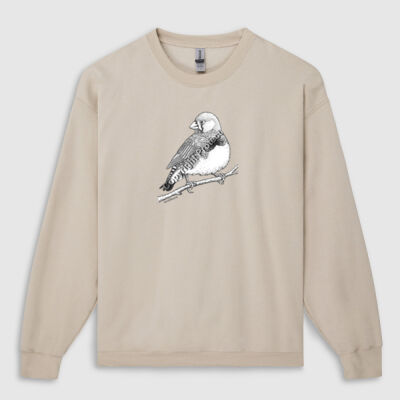 Zebra Finch Unisex Crewneck Thumbnail