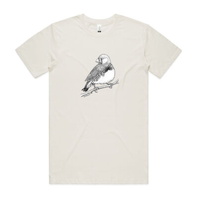 Zebra Finch Unisex T Shirt Organic Thumbnail
