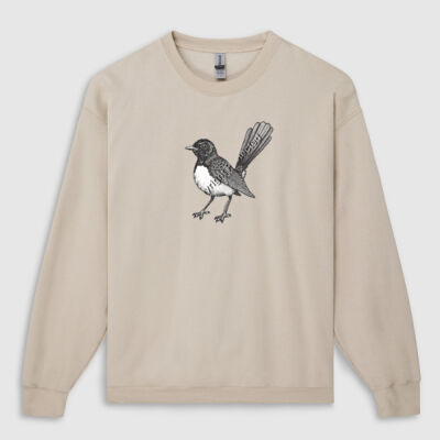 Willie Wagtail Unisex Crewneck Thumbnail